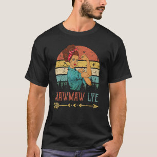 T-shirt Mawmaw Life Femmes Rosie Vintage Retro Décor Grand
