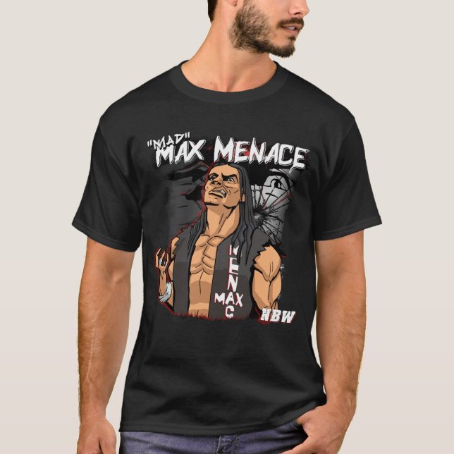 T-shirt Max Menace Chemise de lutte NBW (Devant)