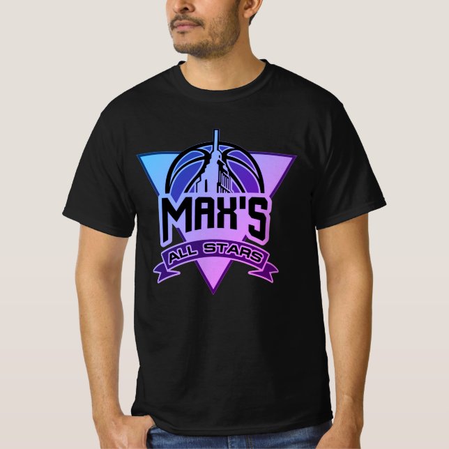 T-shirt Max's All Stars Midnight Gradient Nouveau logo T-S (Devant)