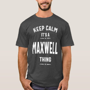 T-shirt Maxwell Nom personnalisé Cadeau Anniversaire