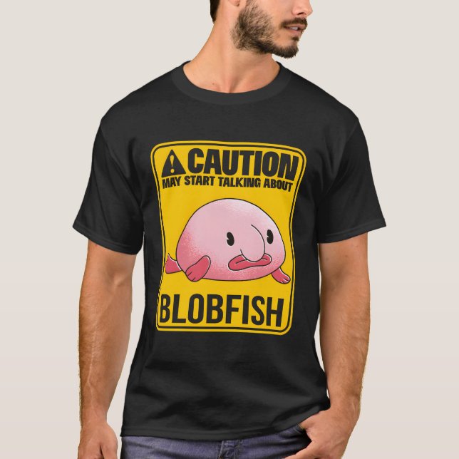 T-shirt May St Parler de Blobfish Poisson Profond Mer Pois (Devant)