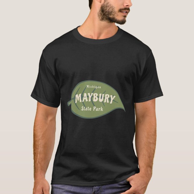 T-shirt Maybury State Park Michigan Fall Leaves Vacances (Devant)