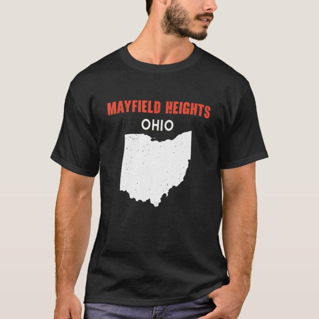 T-shirt MAYFIELD HEIGHTS Ohio USA State America Travel Ohi (Devant)