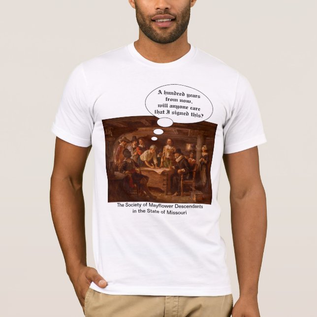 T-shirt Mayflower Compact II (Descendant de Mayflower) (Devant)