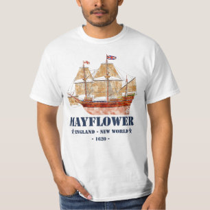 T-shirt Mayflower Tall Ship - Angleterre au Nouveau Monde 