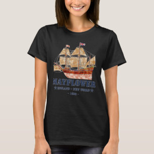 T-shirt Mayflower Tall Ship - Angleterre au Nouveau Monde 