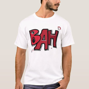 T-shirt Mazipoodé Bah Humbug 3D sang rouge gris gris
