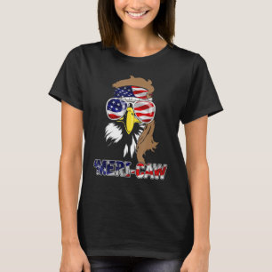 T-shirt Mb35 Mullet Eagle Meri-Caw 4 juillet Indépendance