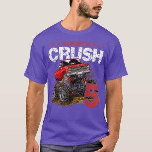 T-shirt mb 5th Birthday Je suis prêt Crush Monster Truck B