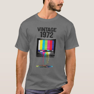 T-shirt Mb Vintage 1972 Télévision Retro Dripping TV 50E