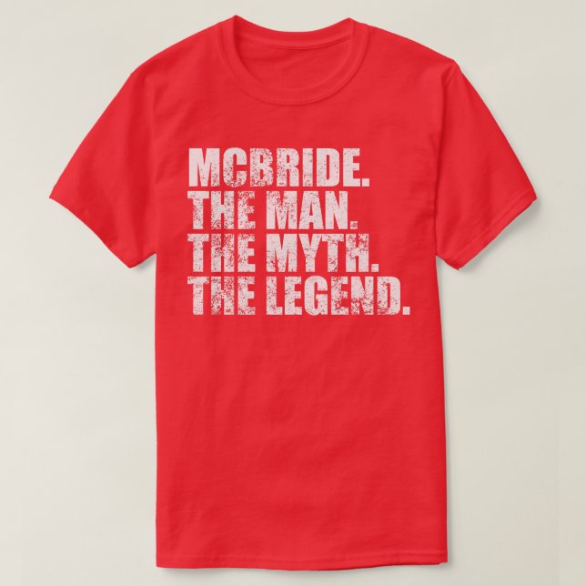 T-shirt McbrideMcbride Nom de famille Mcbride Nom de famil (Design devant)