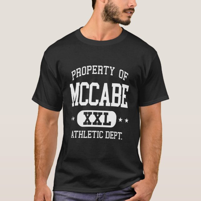 T-shirt McCabe Retro Athletic Property Dept (Devant)