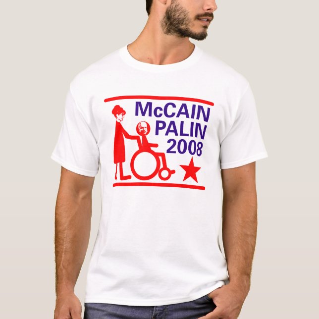 T-shirt McCain Palin 2008 (Devant)