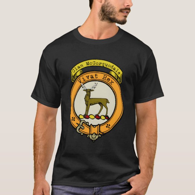 T-shirt Mccorquodale Clan Scottish Crest (Devant)