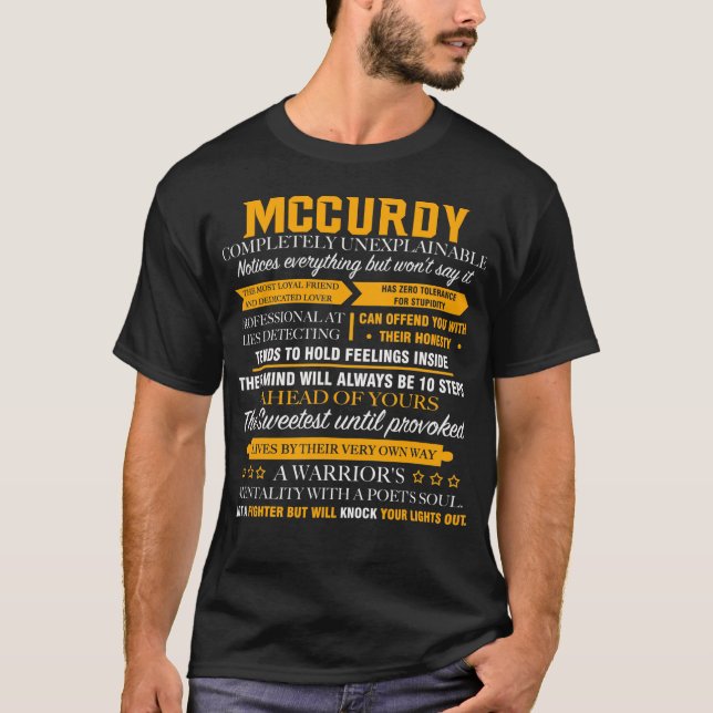 T-shirt MCCURDY complètement inexplicable (Devant)