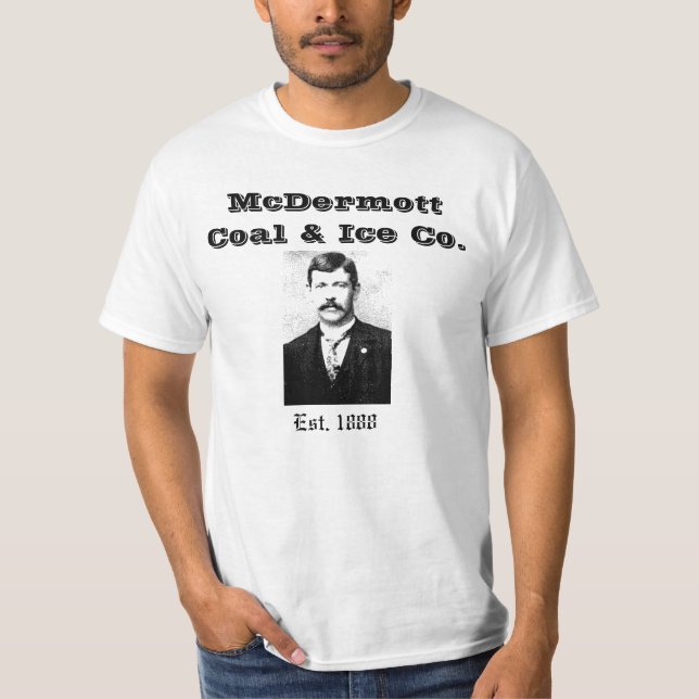 T-shirt Mcdermottshirt, charbon de McDermott (Devant)