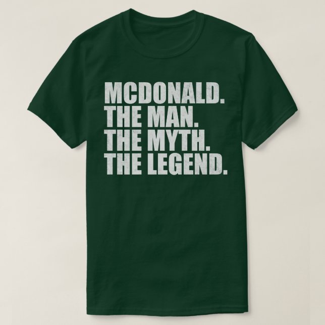 T-shirt McdonaldMcdonald Nom de famille Mcdonald nom de fa (Design devant)