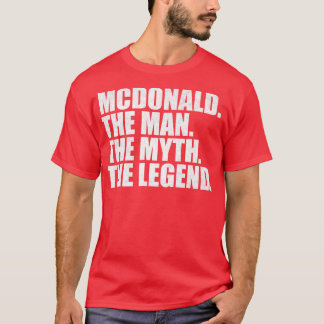 T-shirt McdonaldMcdonald Nom de famille Mcdonald nom de fa