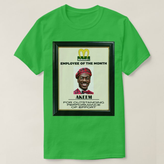 T-shirt McDowells Employé Du Mois Akeem (Design devant)