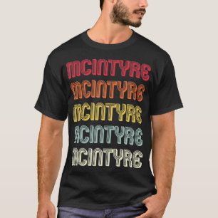 T-shirt MCINTYRE Poison Surnom Funny Retro Vintage Birthda