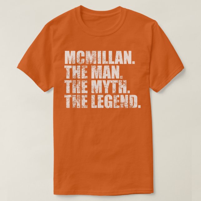 T-shirt McmillanMcmillan Nom de famille Mcmillan nom de fa (Design devant)