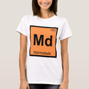 T-shirt Md - Symbole de table périodique de la chimie des 