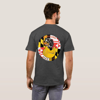 T-shirt MDRiders Red Text front Logo retour