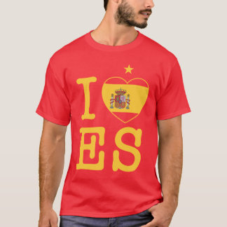 T-shirt Me encanta España con una estrella