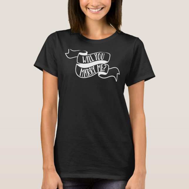T-shirt Me Marierez-Vous Fiançailles Bachelorette Party Ma (Devant)