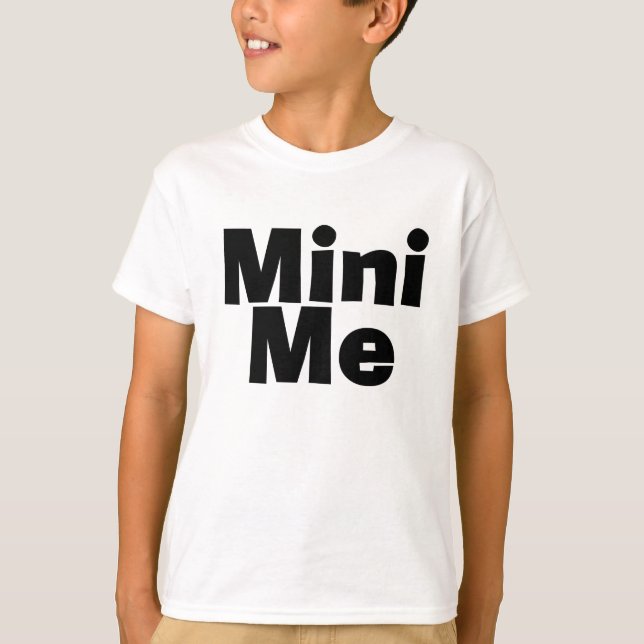 T-shirt Me/Mini je père/mère/fille étant assortie de fils (Devant)