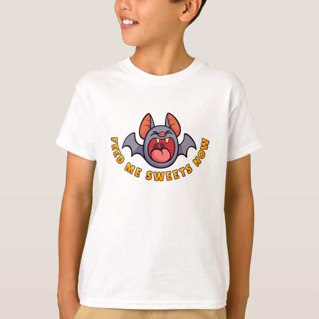 T-shirt Me nourrir de sucreries maintenant (Devant)