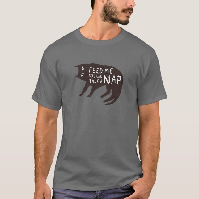 T-shirt Me Nourrir Pour Que Je Puisse Faire Une Sieste - D (Devant)