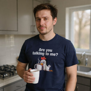 T-shirt Me Parles-Tu? Poulet Drôle Café