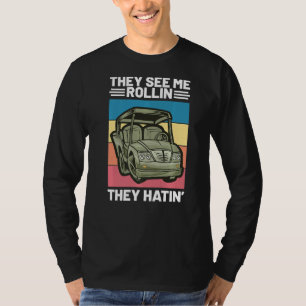 T-shirt Me Rollin'They Hatin Golfers Appareils Roll Golf C