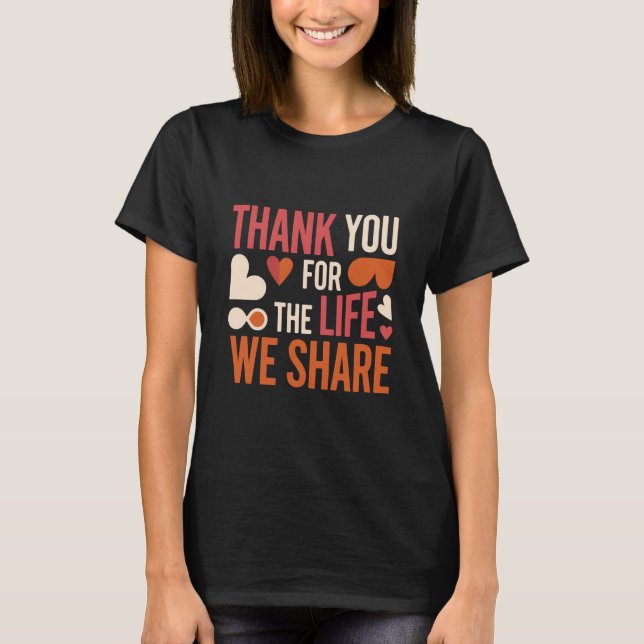 T-shirt Meaningful Valentine Gift for Long-Term Couples (Devant)
