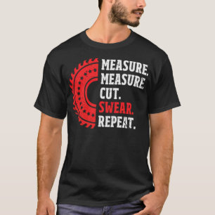 T-shirt Measure Measure Cut Swear birthday funny rainbow