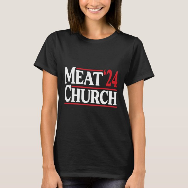 T-shirt Meat Church 24 Bbq  (Devant)