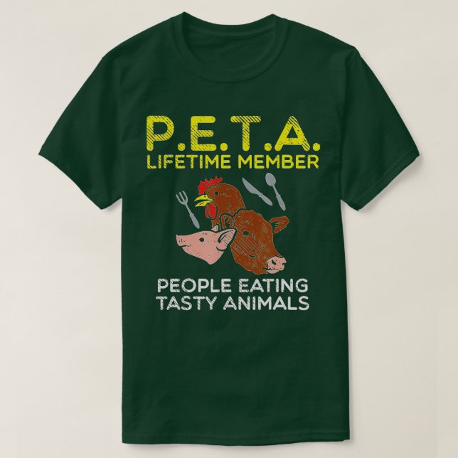 T-shirt Meateater Barbeque Gens Manger Savoureux Animal Pe (Design devant)