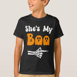 T-shirt Mec blague drôle correspondant aux couples d'Hallo