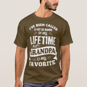 T-shirt Mec j'ai été traité avec beaucoup de noms mais Gra