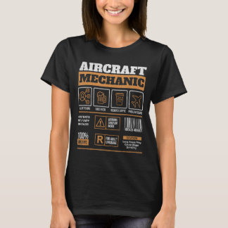 T-shirt Mécanicien d'aéronef - Technicien en aéronautique 