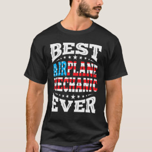 T-shirt Mécanicien d'avion 4 Juillet 4 Juillet Américain