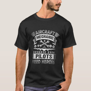 T-shirt Mécanicien d'avion Chemise Technicien d'aviation D
