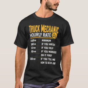 T-shirt Mécanicien de camion Réparation à tarif horaire Te