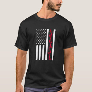 T-shirt Mécanicien de garage Drapeau américain Serviceman