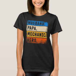T-shirt Mécanicien de la fête des pères  Mari Papa héros m