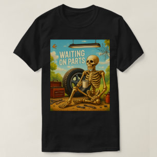 T-shirt Mécanicien de Squelette en Attente de Pièces Garag