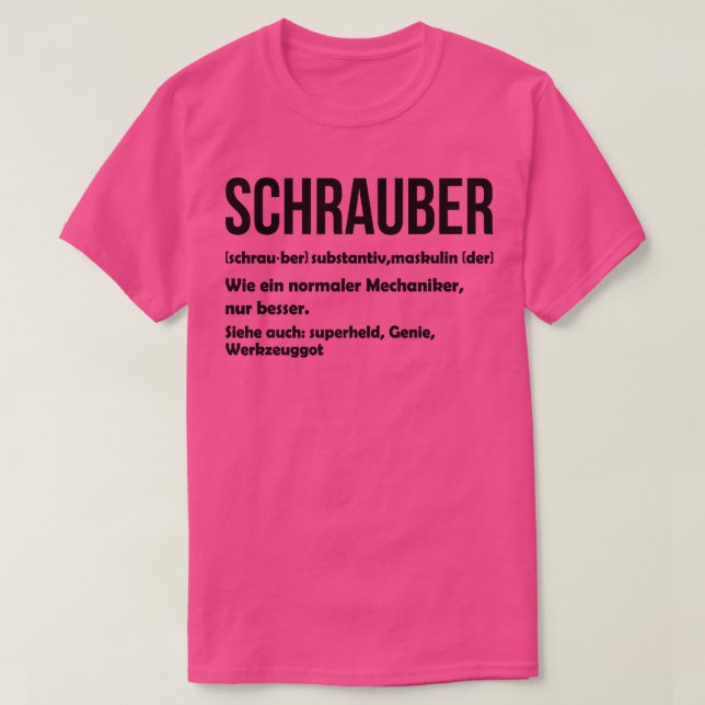 T-shirt Mécanicien Herren KFZ Schrauber Defi (Design devant)