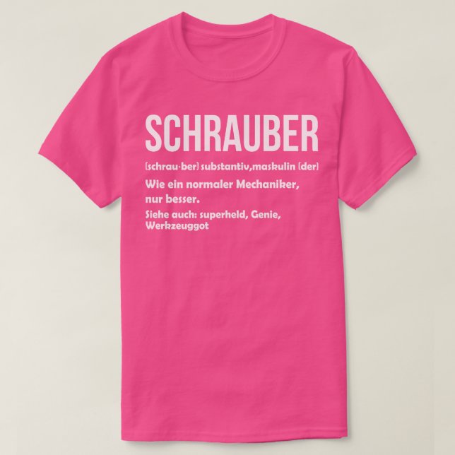 T-shirt Mécanicien Herren KFZ Schrauber Defi (Design devant)