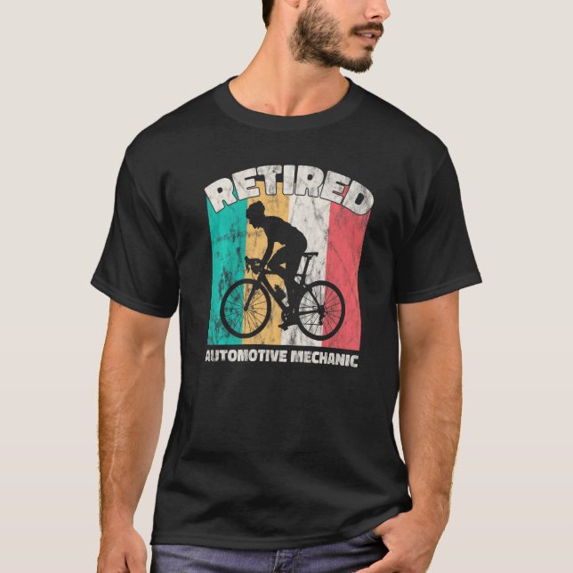 T-shirt Mécanique automobile à la retraite (Devant)